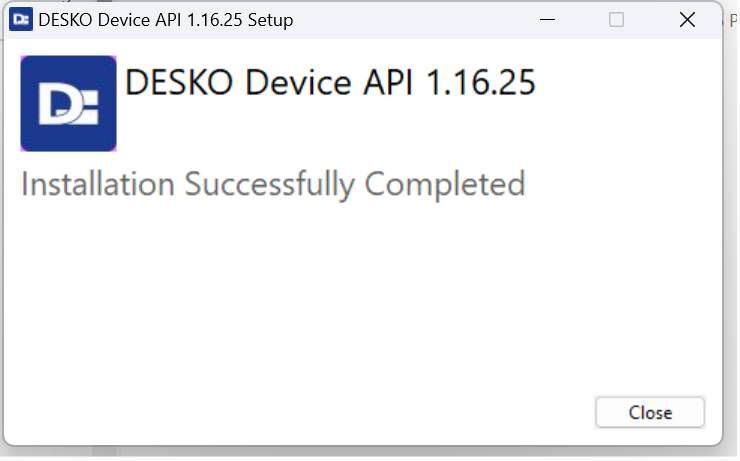 Installation Complete