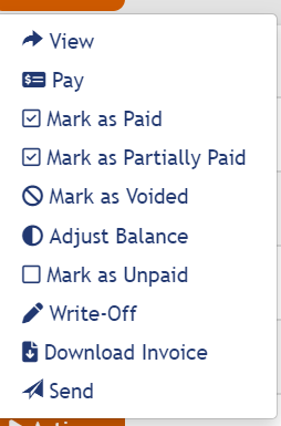 Partially Paid Offline Actions